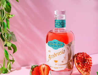 Gindome Ambrosia – Gudernes Gin med Middelhavets Smag og Farve (45%)