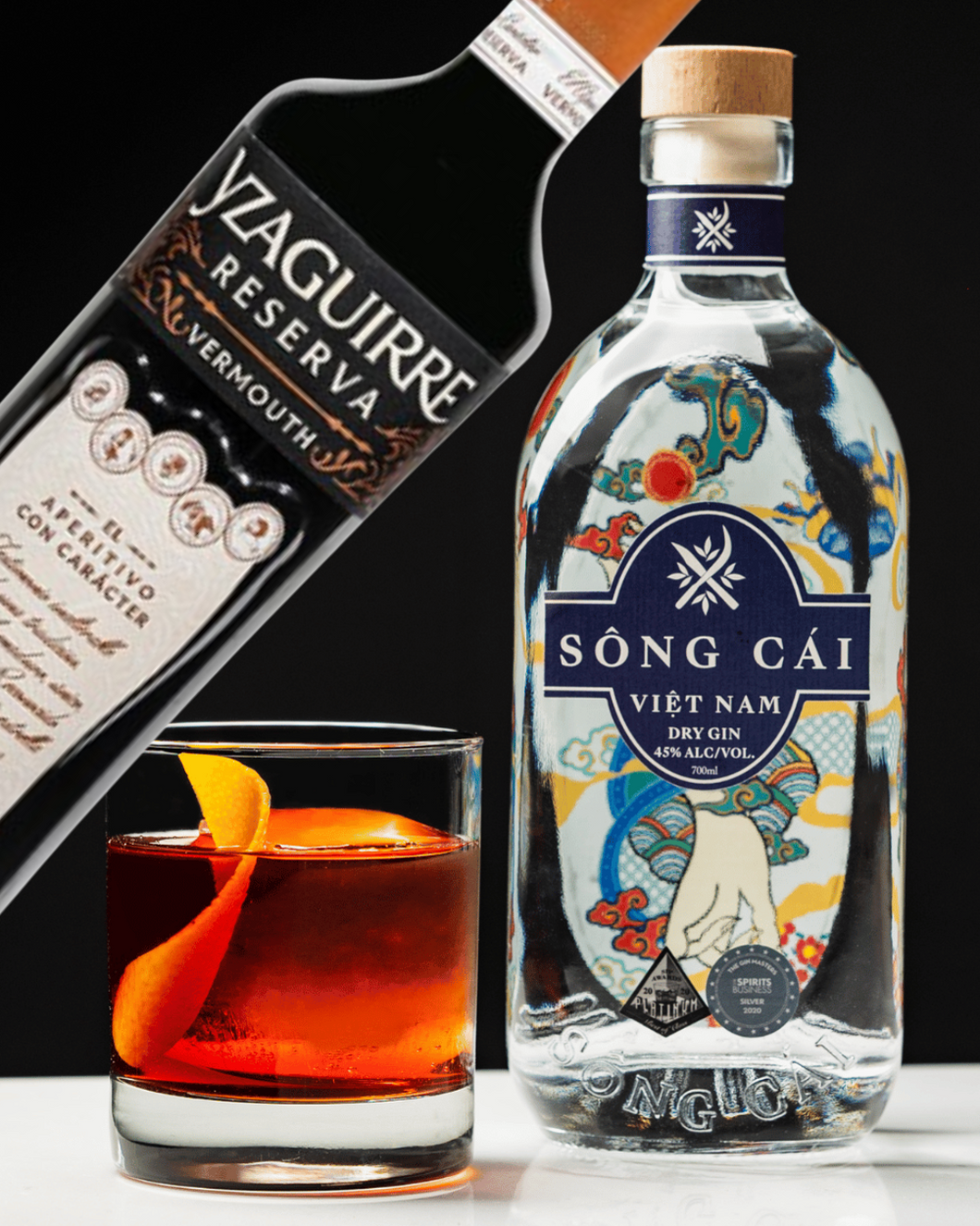 Negroni Pakke – Yzaguirre Rød Reserva & Sông Cái Dry Gin