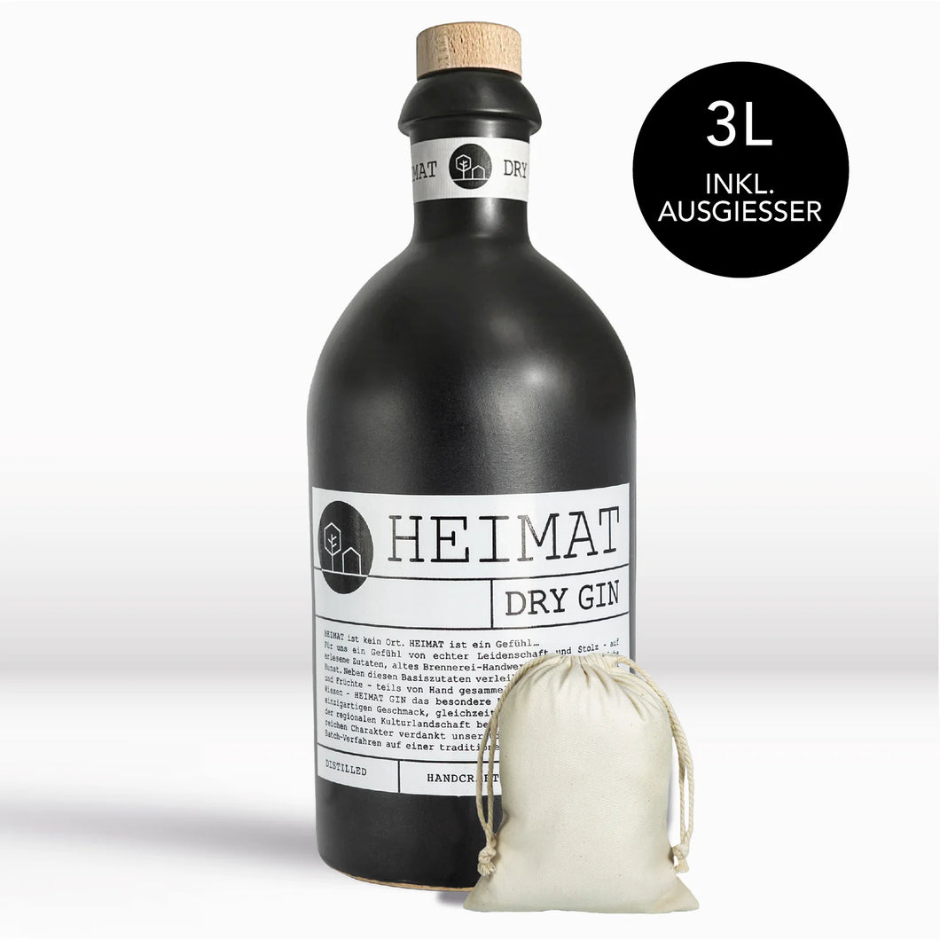Heimat Dry Gin 3,0 ltr m/Hældetud