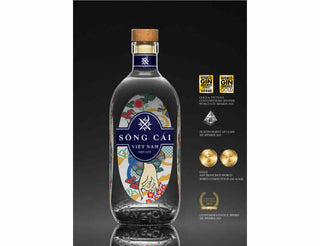 Sông Cái Dry Gin 70 cl (45%) – autentisk vietnamesisk gin med botanicals fra højlandet