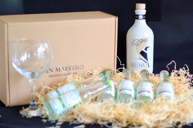 Gaveæske med alkoholfri Gin - Vogelfrei