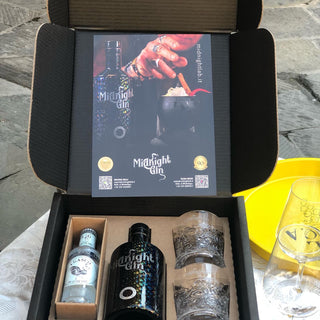 Midnight Gin gaveæske m/2 glas og Tonic